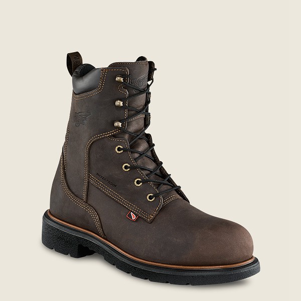 Safety Støvler Herre - Red Wing Dynaforce® - 8-Inch Insulated Waterproof Toe - Mørkegrå - UABZVM-178